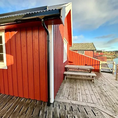 펜션 Ocean View Tind Lofoten 모스케네스